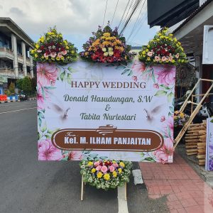 Bunga Papan Wedding 2 x 1